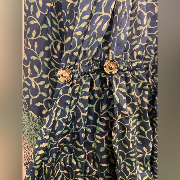 Natalie Martin Nico Patterned Silk A Line Dress Blue Size Small - Picture 5 of 8